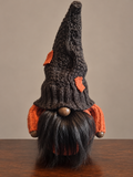 Charcoal and Burnt Orange Fall Gnome