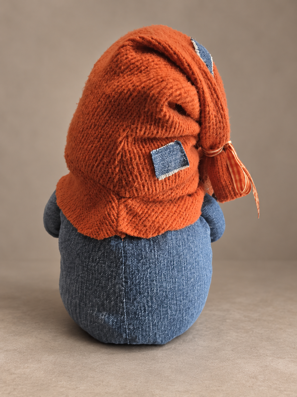 Denim & Burnt Orange Gnome