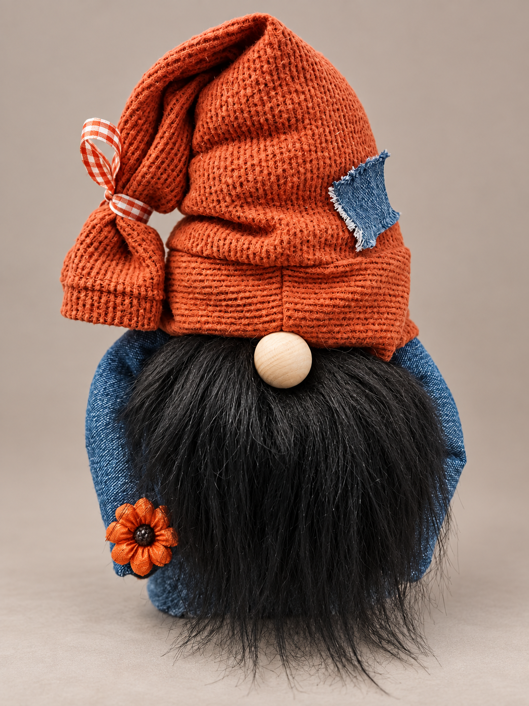 Denim & Burnt Orange Gnome