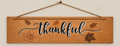 "Thankful" Stenciled Wooden Wall Sign