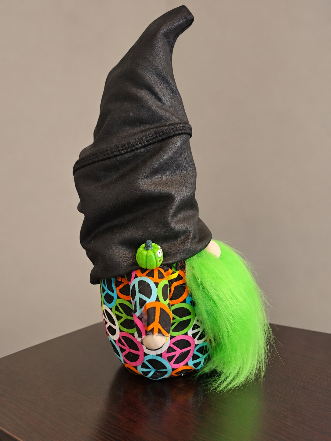 Retro Peace Sign Halloween Gnome