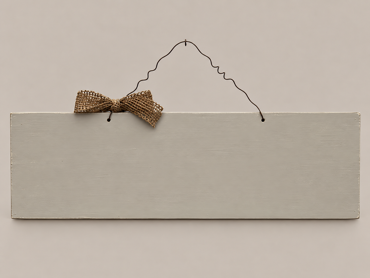 "Hello Coffee" Wooden Sign with Wire Lettering