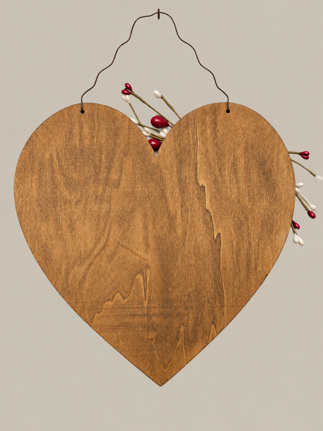 "Kiss Me" Wooden Heart Sign