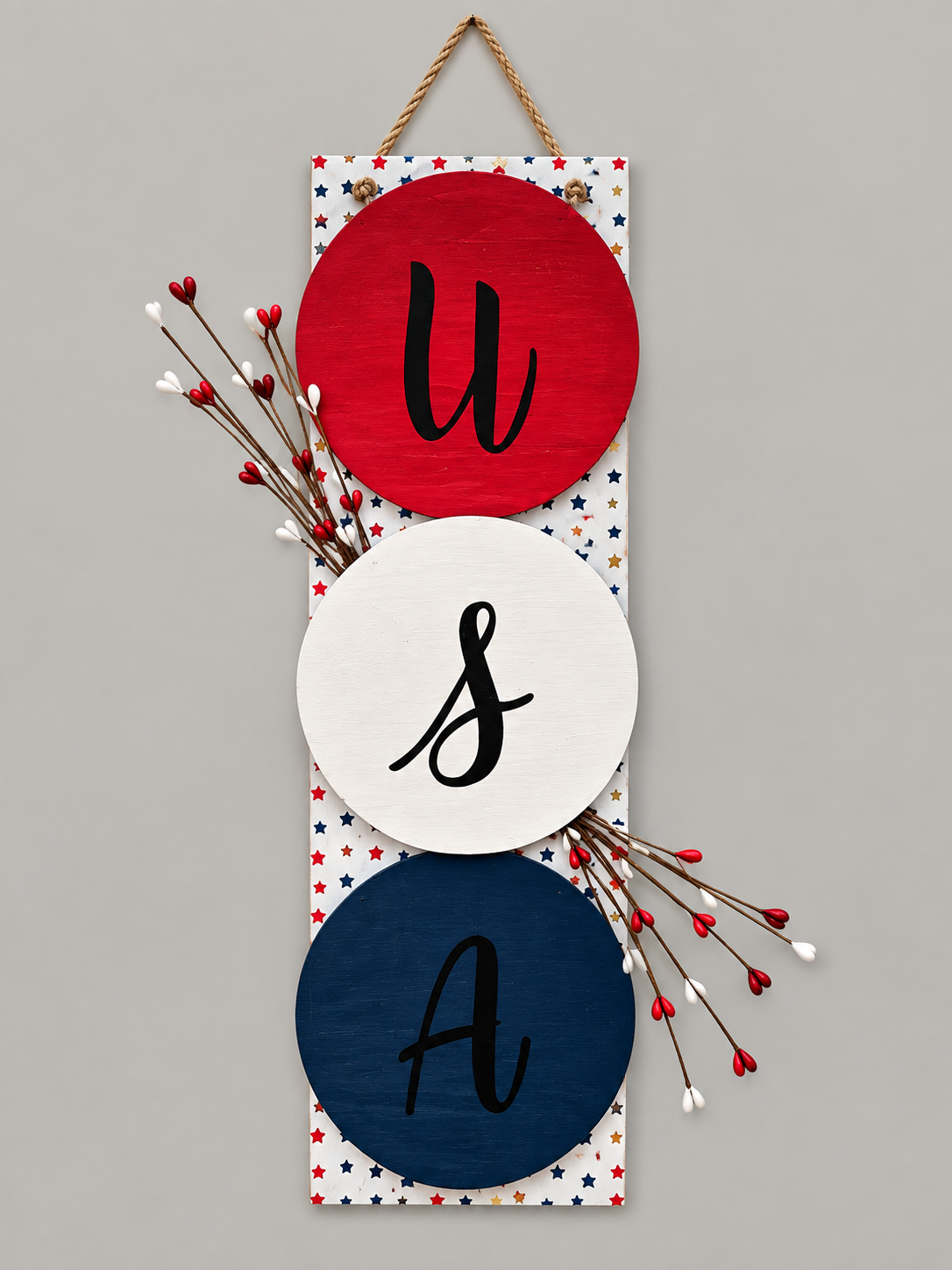 USA Stacked Circle Sign