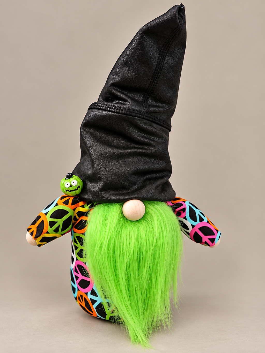 Retro Peace Sign Halloween Gnome