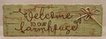 "Welcome to Our Farmhouse" Wooden Sign
