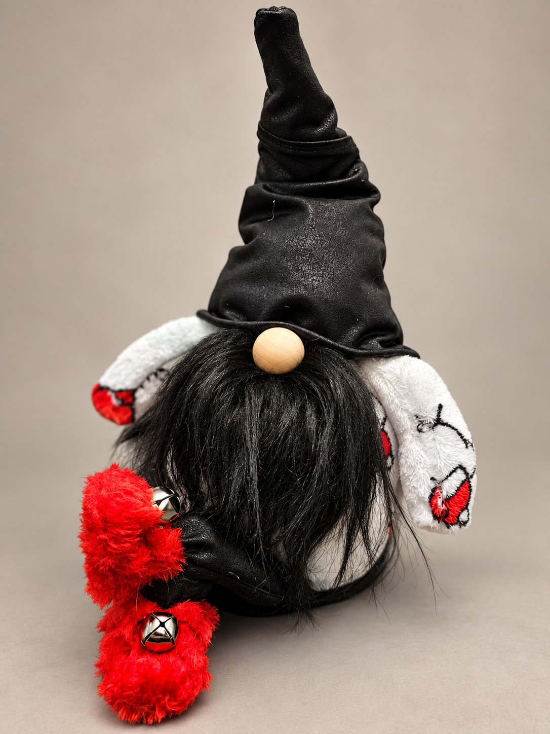"Hello Kitty" Black Hat Christmas Gnome