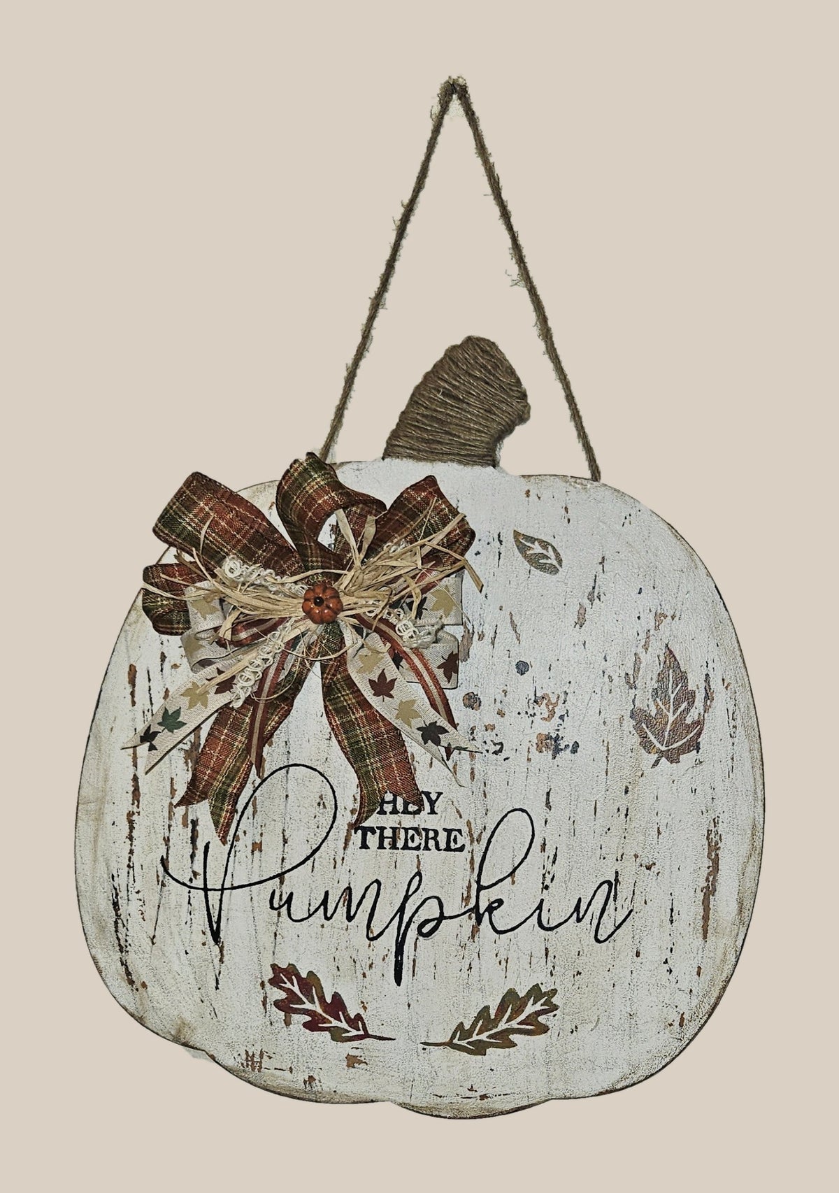 "Hey There Pumpkin" White Pumpkin