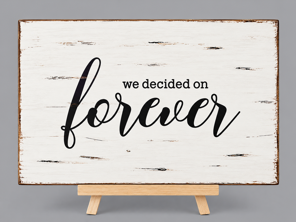 "Forever" Wood Sign