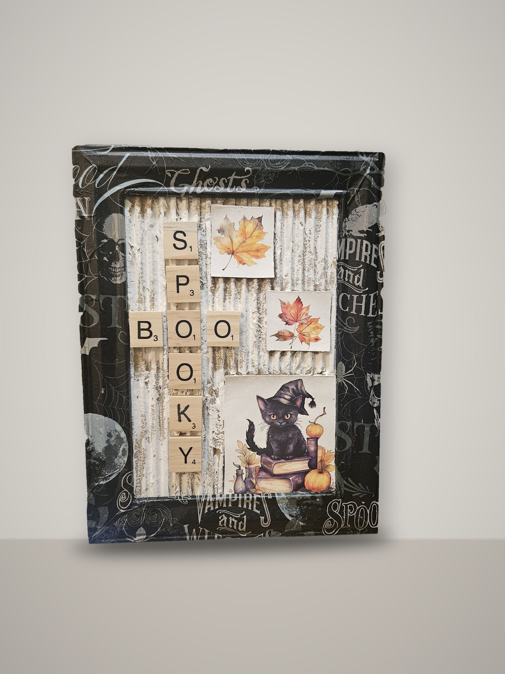 Spooky Scrabble Tile Picture Frame