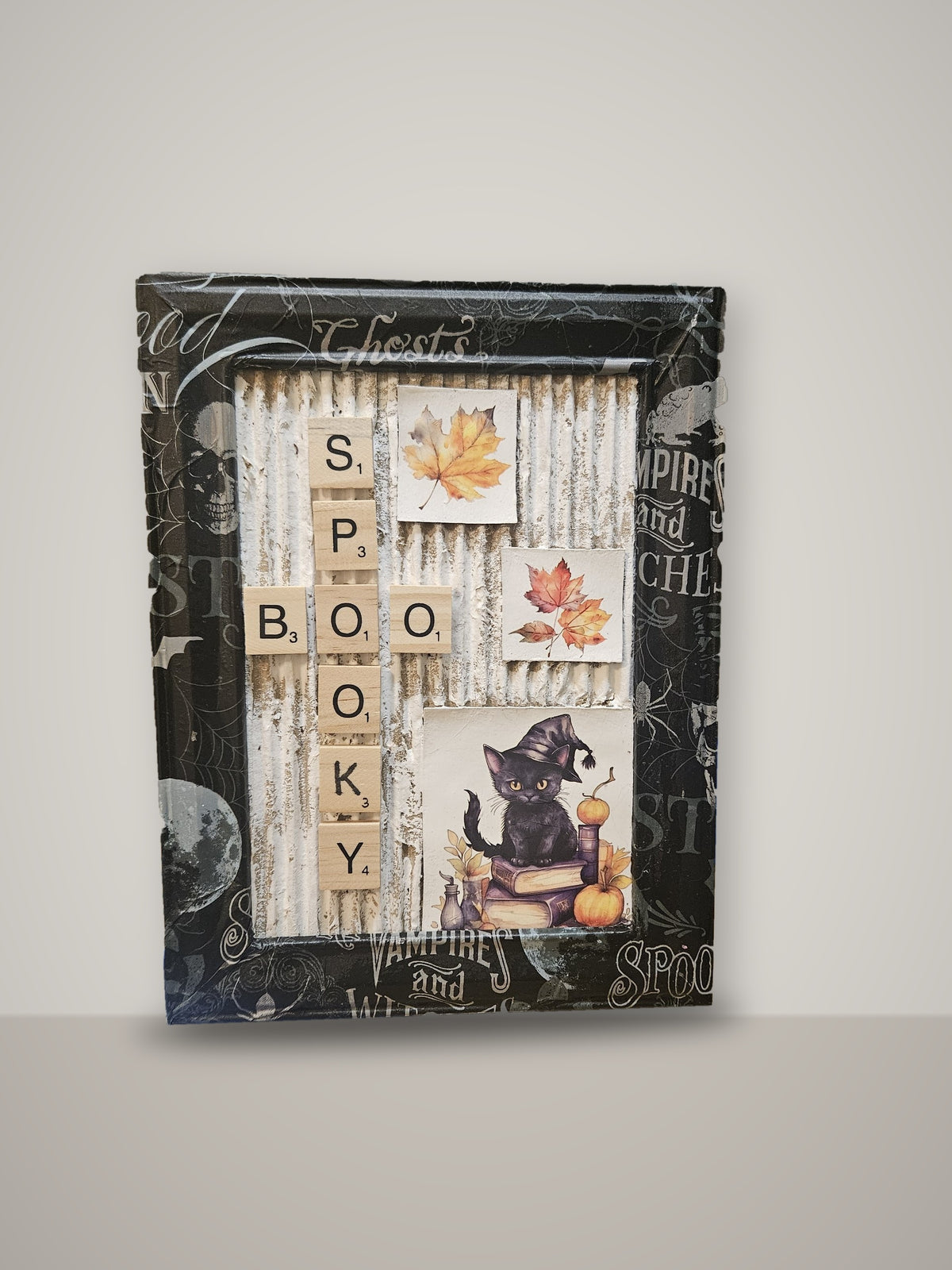 Spooky Scrabble Tile Picture Frame